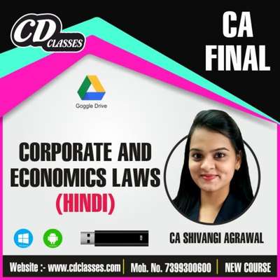  CA Final Group 1: Corporate and Economics Laws (Hindi)